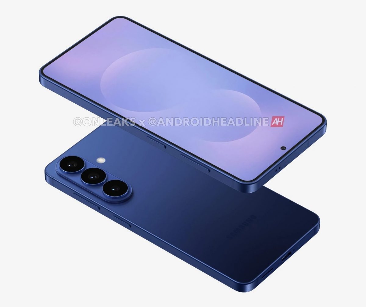 Samsung Galaxy S26 Pron mallinnos. Kuva: OnLeaks / Android Headlines.