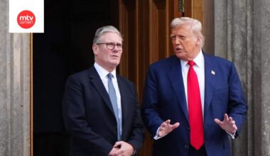 Trump ja Starmer tapaavat. kuva heinäkuulta 2025