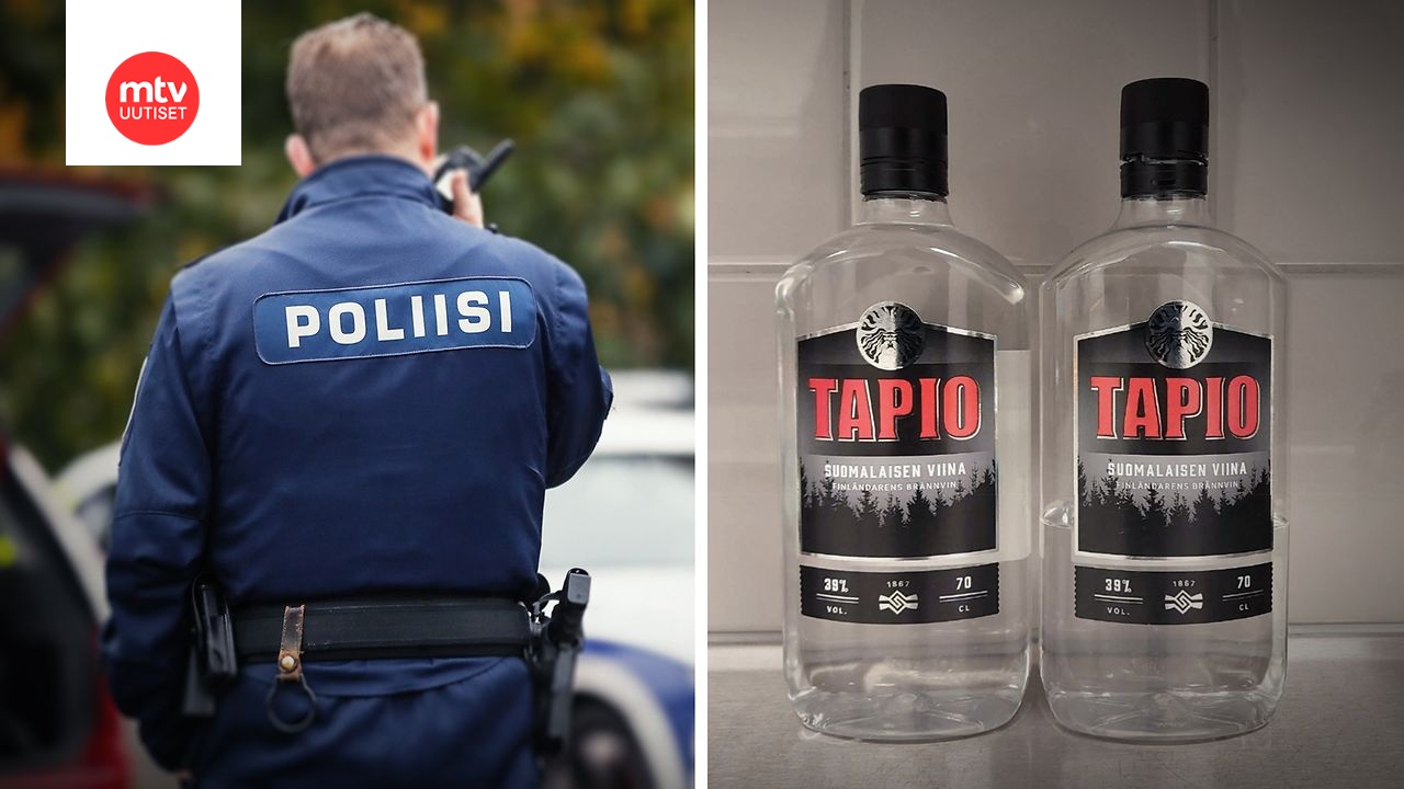 Puoli pulloa viinaa työvuorossa – konstaapeli päihtyi virka-ase vyöllä