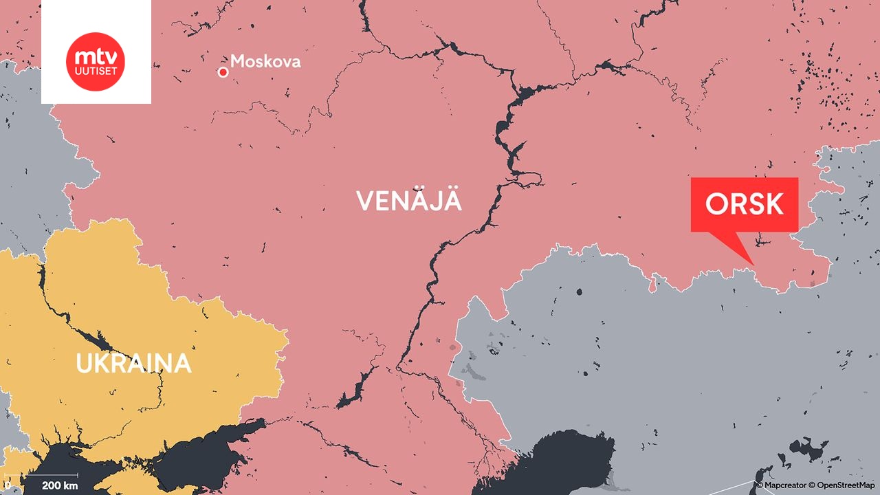 Ukraina sanoo iskeneensä öljynjalostamoon Orskissa