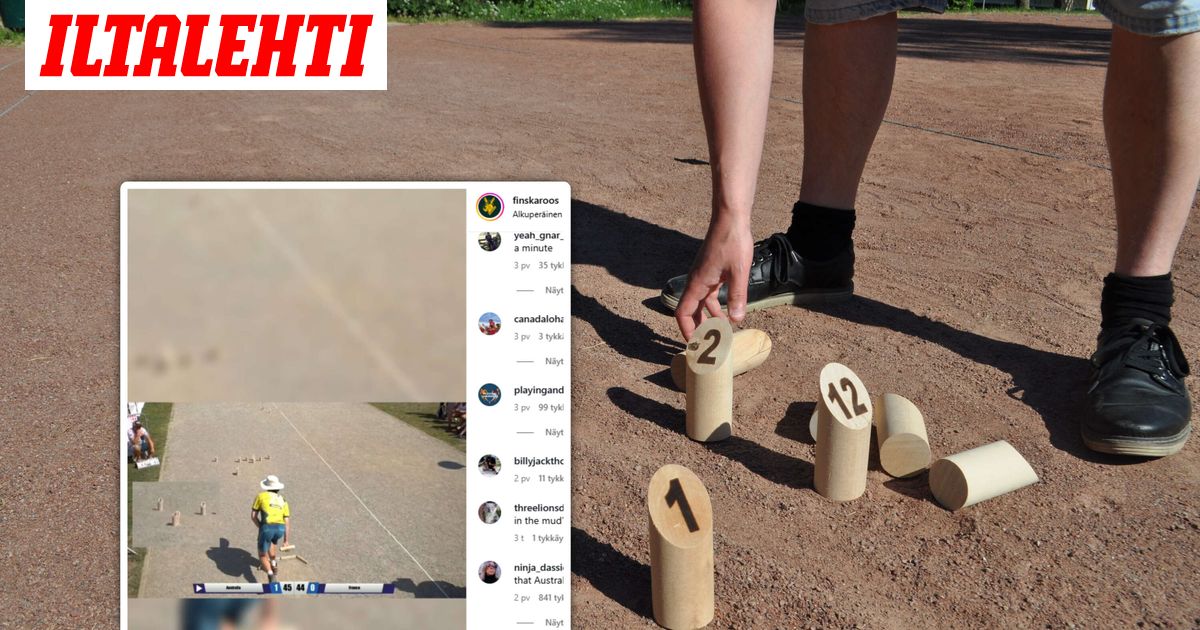 Uskomaton mölkkyheitto leviää somessa – ”En voi uskoa tätä”