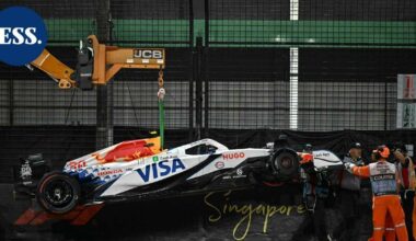 Lawson seinään Singaporen viimeisissä harjoituksissa – Hamilton tuomariston tutkintaan | Urheilu