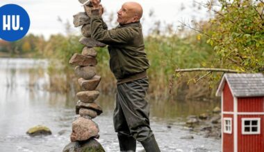 Töölönlahdella ohikulkijoita ihmetyttäneen kivirakennelman alkuperä selvisi – Markulla on ollut tuottelias kesä | Paikalliset