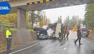 Liikenneonnettomuus Keuruulla, henkilöauto jäi puristuksiin – käytössä vain toinen ajokaista | Keski-Suomi