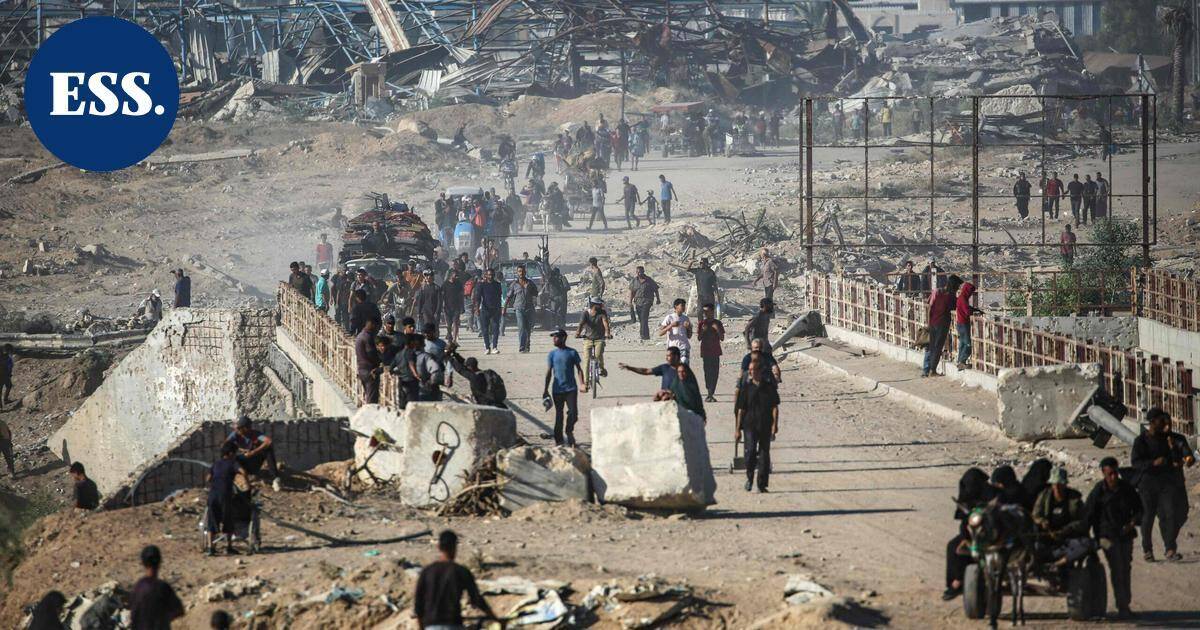 Gazassa ensimmäinen yö ilman droonien ja ilmaiskujen ääniä aikoihin – lukuisat palestiinalaiset palanneet Gazan pohjoisosiin | Uutissuomalainen