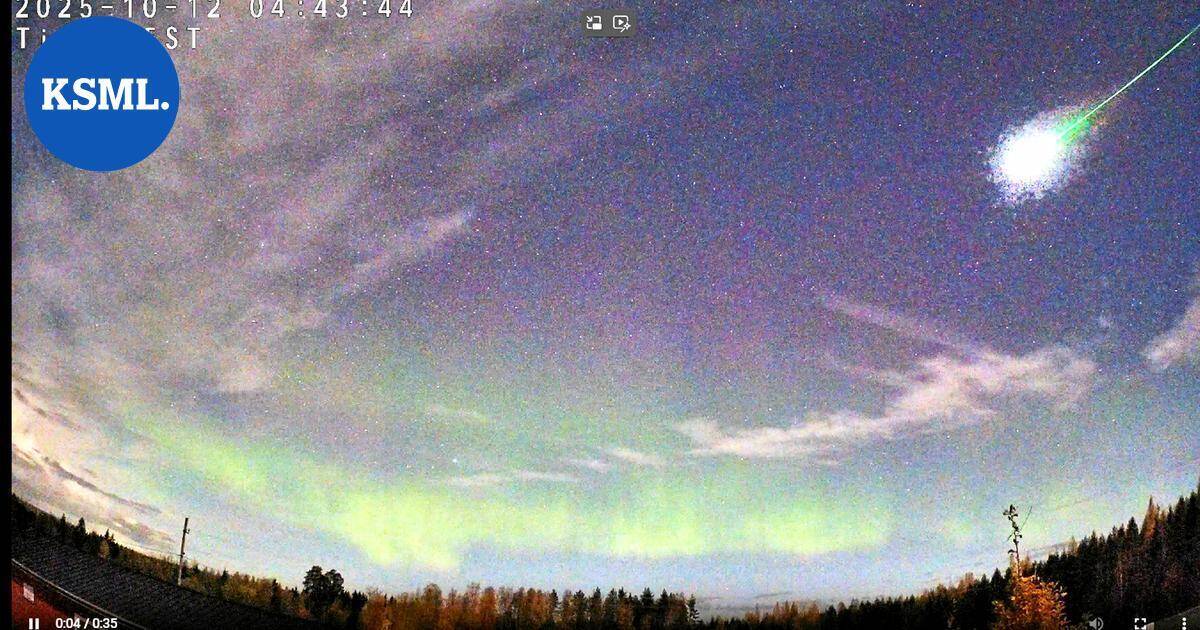 Meteori räjähti Keski-Suomen yllä ja tallentui videolle – "Sataa pelkkää tomua maahan" | Keski-Suomi