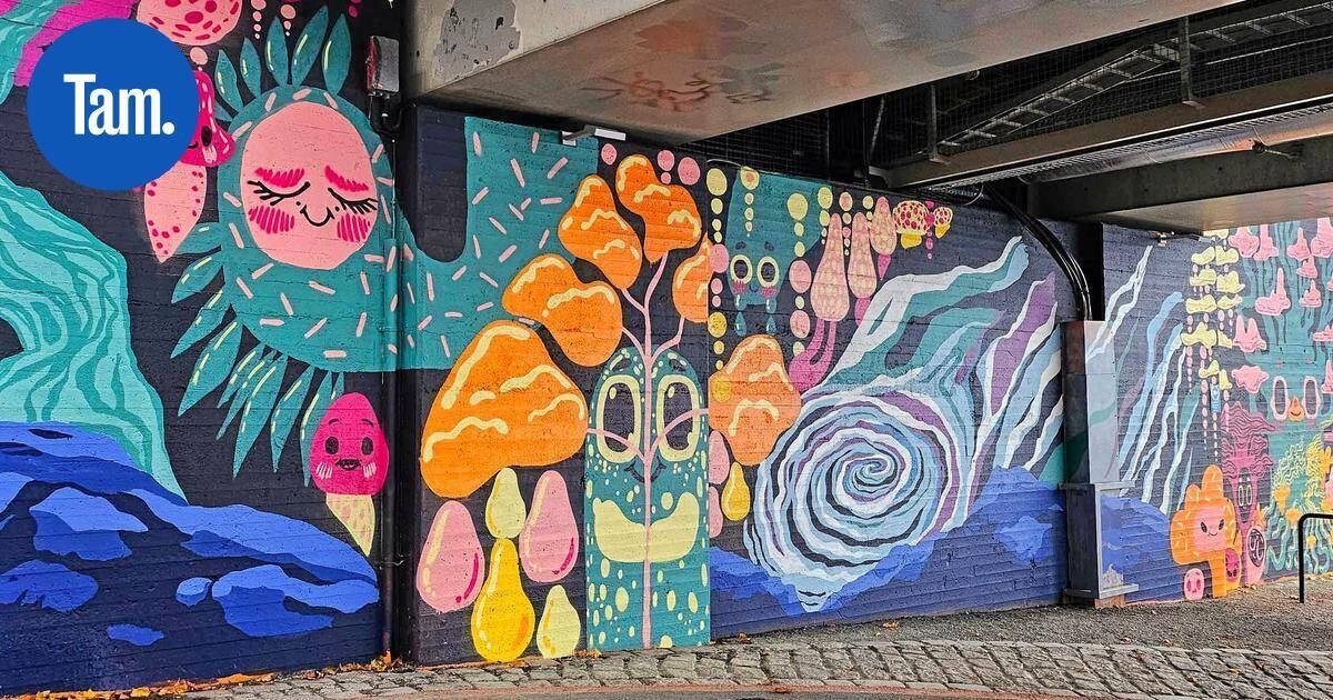 Tampereen uudelle rantareitille valmistui seinämaalaus | Paikalliset