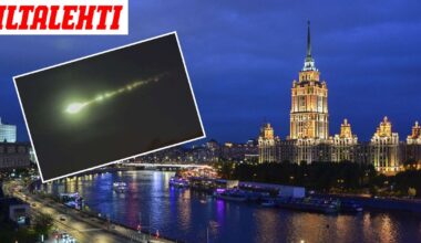 Tulipallo Moskovan taivaalla