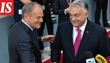 Donald Tuskin ja Viktor Orbanin ”väittely” tallentui videolle Kööpenhaminassa