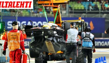 Järjetön kolari F1-treeneissä