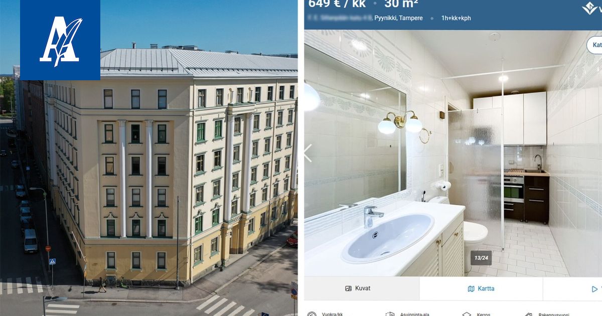 Kohuttu kylpyhuonekeittiö löysi vuokralaisen Tampereella