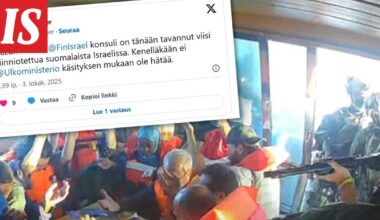 Suomen konsuli on tavannut Israelin kiinni ottamia suomalaisia