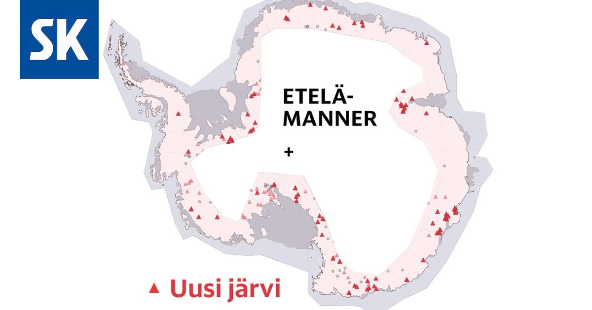 Etelämantereen mannerjään alta löytyi uusia järviä