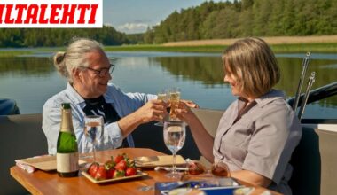 Kuhertelua veneessä – Yhden Maajussille morsian -parin tunnelma tiivistyy