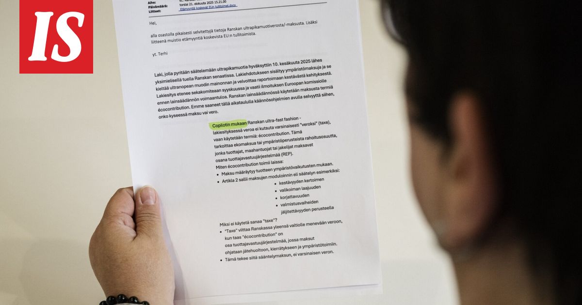 Vero vai maksu? Ministeriö luotti tekoälykäännökseen