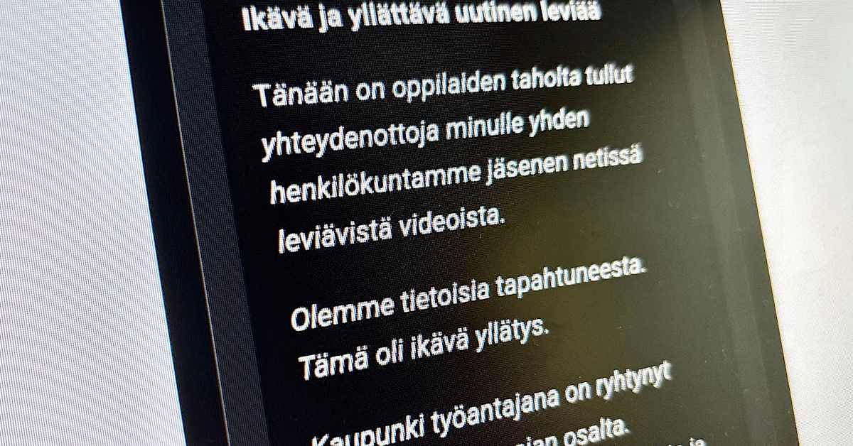 Varsinaissuomalaisen yläkoulun opettajan pornovideot yllättivät kaupungin | Varsinais-Suomi