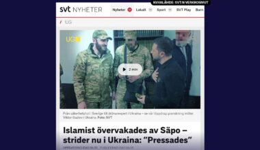 SVT: Ruotsin turvallisuuspalvelu painostaa vaarallisia islamisteja sotilaiksi Ukrainaan | Uutisia lyhyesti