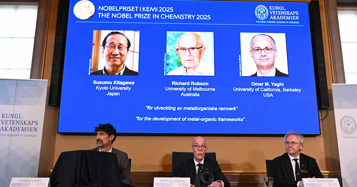 Metalliorgaanisten runkorakenteiden kehittäjät palkittiin kemian Nobelilla | Uutisia lyhyesti