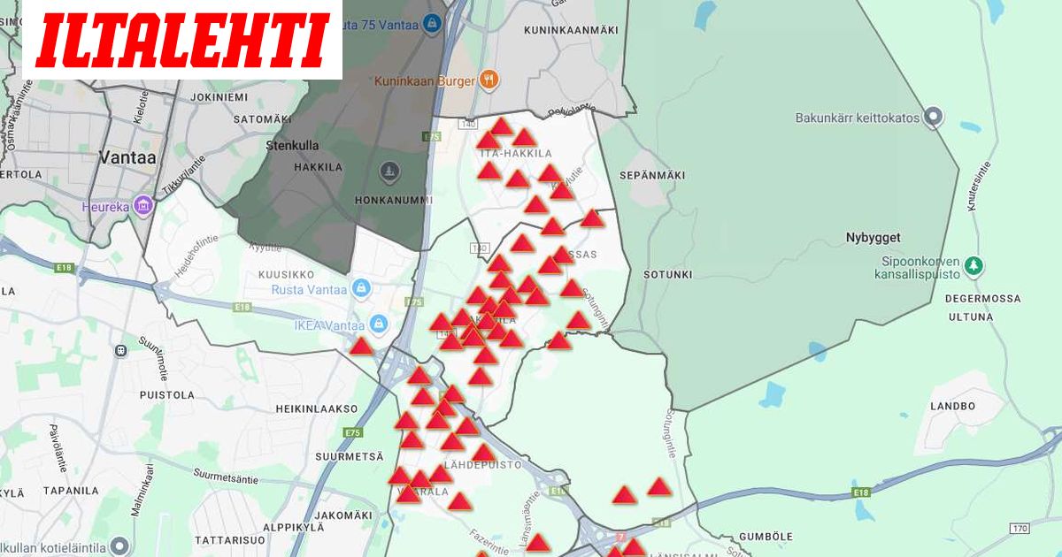 Kaikki pimeni Vantaalla