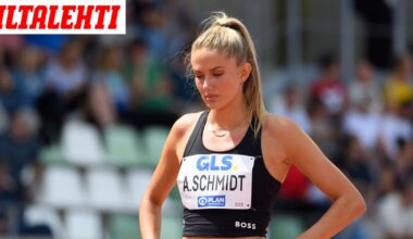 Alica Schmidt vilkaisi puhelimensa näyttöä – Siihen päättyi leffailta