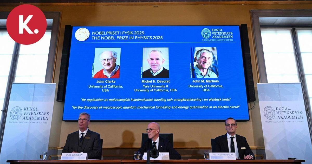 Fysiikan Nobel-palkinto kolmelle kvanttimekaniikan tutkimuksesta | Uutissuomalainen