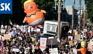 Järjestäjät: Miljoonia ihmisiä kokoontunut Trumpia vastustaviin mielenosoituksiin