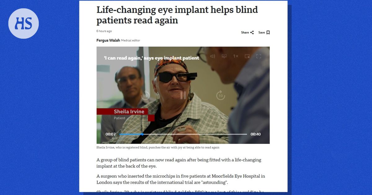 Sokeat kykenivät lukemaan uuden silmäimplantin avulla