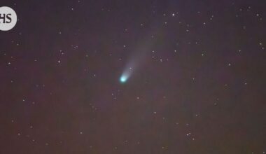 Taivaalla voi nyt nähdä pyrstötähden paljain silmin