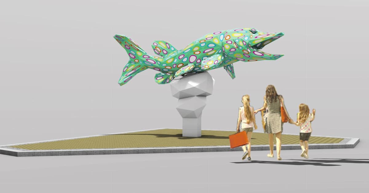 Turun sataman uuden terminaalin edustalle kohoaa tuhatkiloinen haukiveistos | Varsinais-Suomi