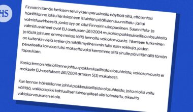 Pestyt penkit | Miksi Finnair kieltäytyy maksamasta korvauksia matkustajille? - HS.fi
