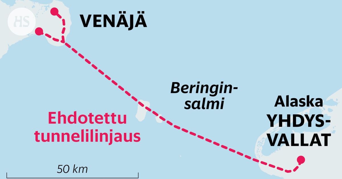 Venäjä markkinoi ajatusta Putin–Trump-tunnelista, väittää hankkeen olleen olemassa jo 1960-luvulla