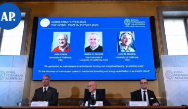 Fysiikan Nobel-palkinto kolmelle kvanttimekaniikan tutkimuksesta | Uutissuomalainen