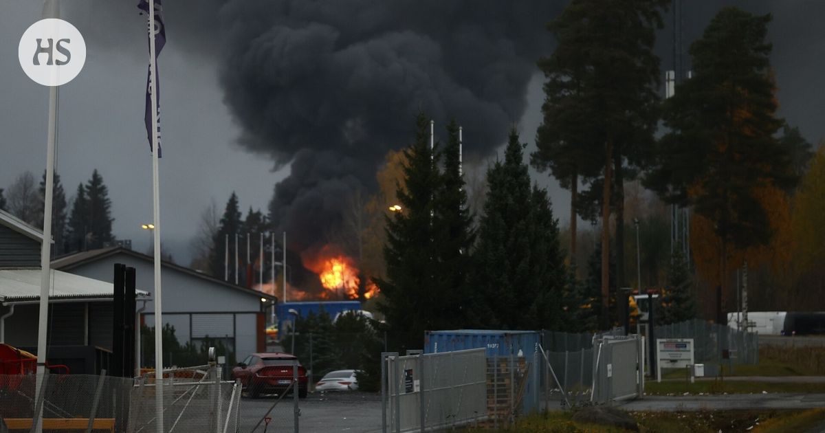 Valtava savupatsas näkyy Pirkkalasta Tampereelle asti: luvassa laajoja sähkökatkoja
