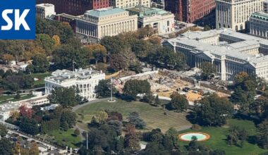 Satelliittikuvat paljastavat: Trump purki Valkoisen talon itäsiiven kokonaan