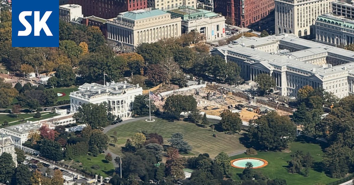 Satelliittikuvat paljastavat: Trump purki Valkoisen talon itäsiiven kokonaan
