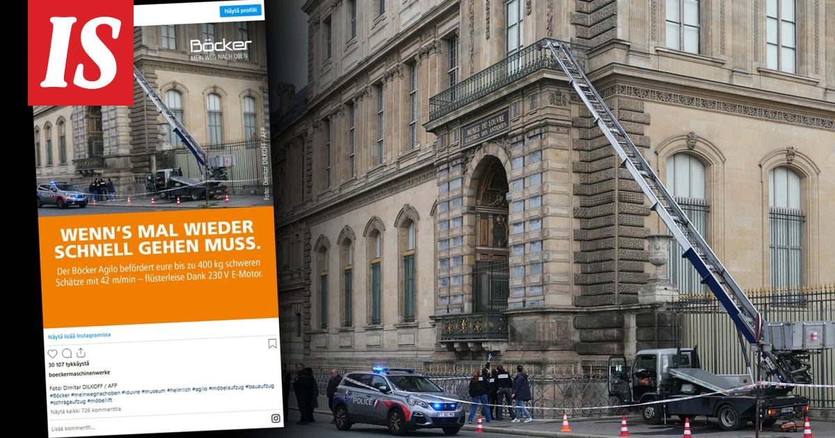 Nostinfirma hyödyntää Louvren varkautta härskisti hyväkseen: ”Kun tilanne on hoidettava nopeasti”