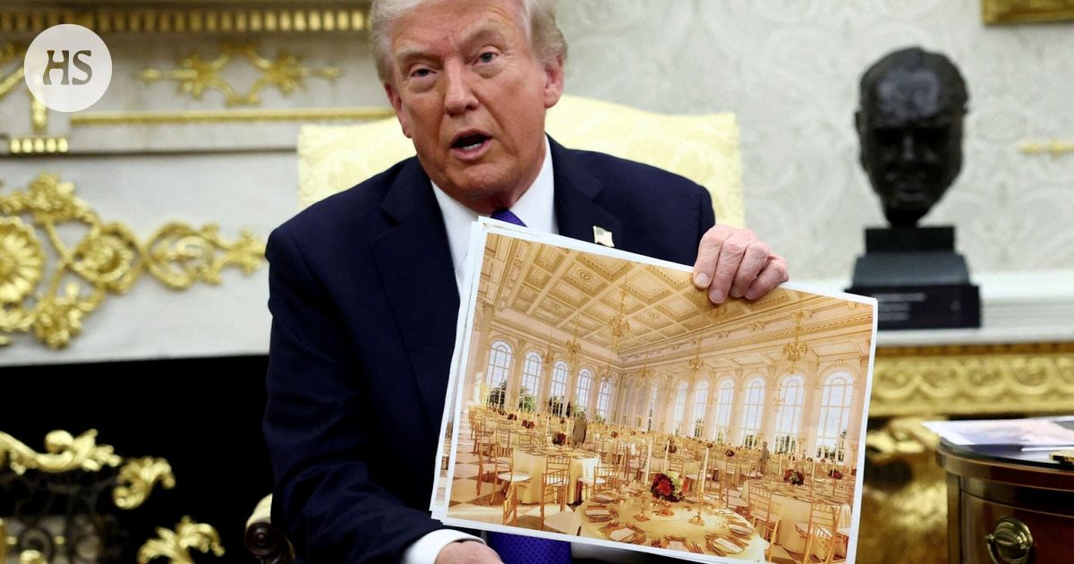 Tällainen on Trumpin suunniteltu 300 miljoonan dollarin kullanvalkea juhlasali