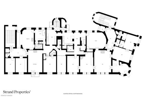 Myynnissä olevan asunnon pohjakuva.