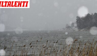 Suomi jakautuu: Vettä, räntää tai lunta