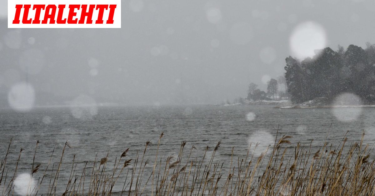 Suomi jakautuu: Vettä, räntää tai lunta