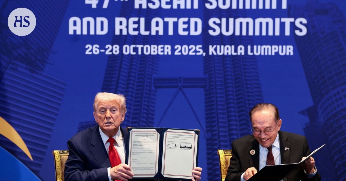 Trump allekirjoitti Kambodžan ja Thaimaan välisen rauhansopimuksen