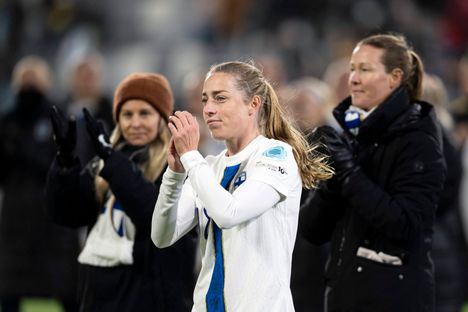 Linda Sällstöm pelaa viimeisen maaottelunsa tiistaina Tanskaa vastaan.