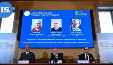 Fysiikan Nobel-palkinto kolmelle kvanttimekaniikan tutkimuksesta | Uutissuomalainen