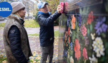 Jyväskylän Kirkkopuiston taideteoksen tekijä puhdisti teoksensa itse – "En halua antaa periksi sille, että kaiken voi vain sotkea" | Keski-Suomi