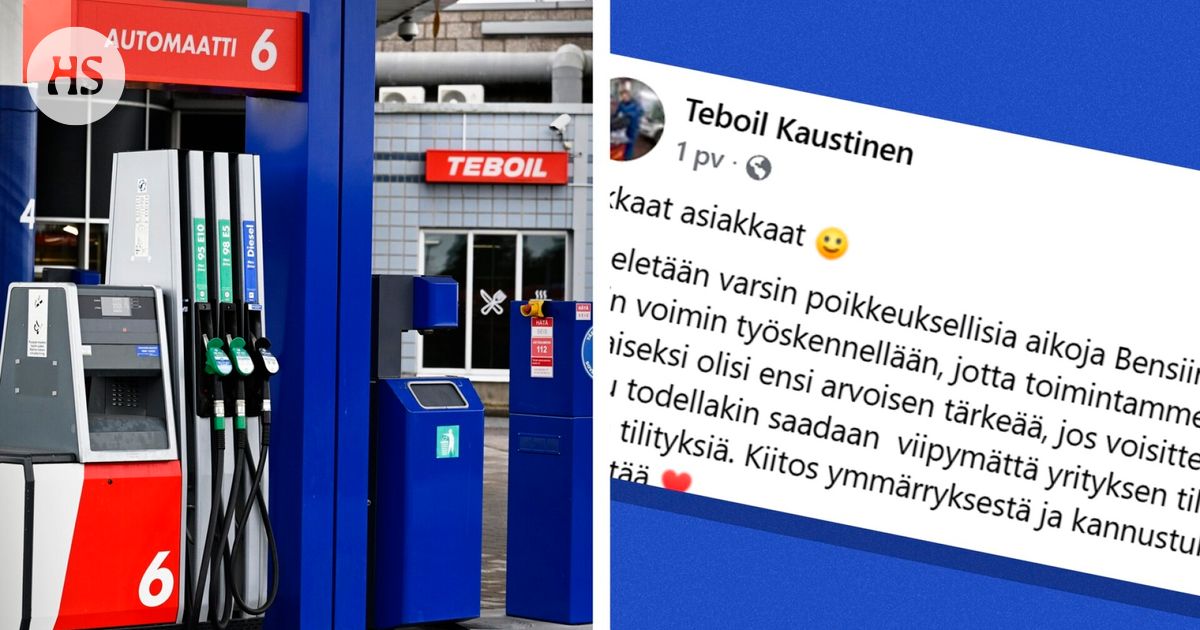 Teboil-yrittäjä vetoaa asiakkaisiin: Maksakaa käteisellä