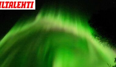 Minka kuvasi satumaisen näyn saunan terassilta