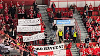 HIFK-fanien protesti.