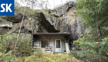 Varkaudessa myydään osittain kallion sisään rakennettua taloa