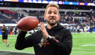 Voisiko Harry Kane todella päästä NFL:ään? Super Bowlin voittaja lupautui treenaamaan jalka­pallo­tähden kanssa | Urheilu