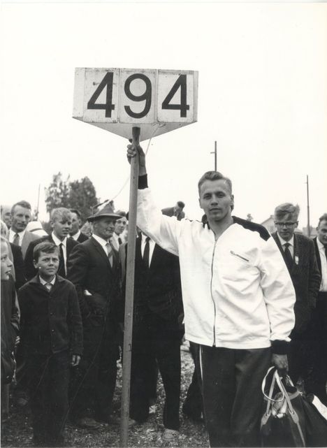 Tuore maailmanennätysmies Kauhavalla kesäkuussa 1962.